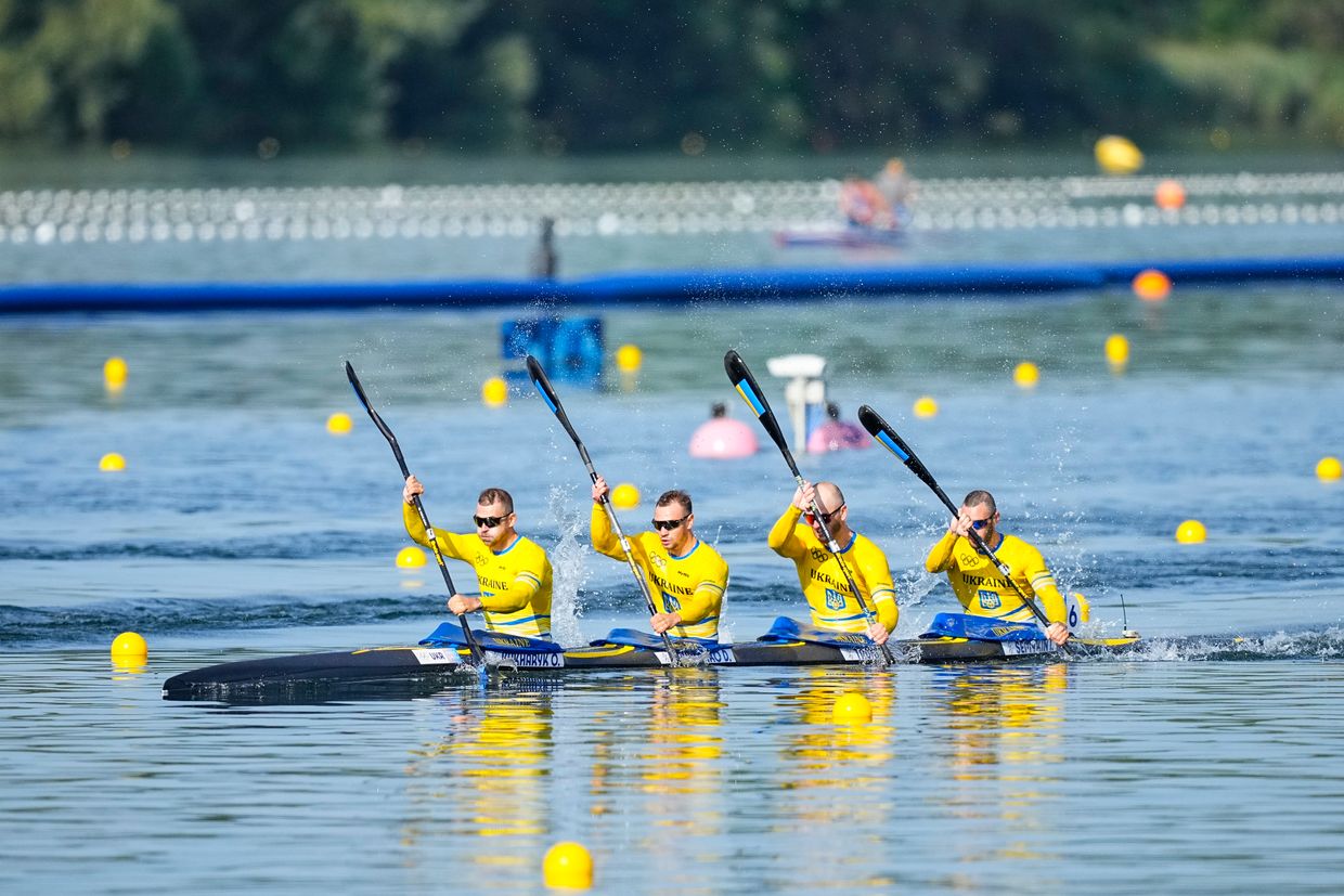 Ukraine finishes 4th at Olympics in kayak quadruple sculls at 500 meters