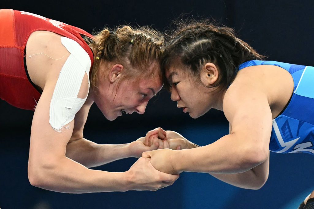 Ukraine's Iryna Koliadenko wins silver medal in wrestling at Paris Olympics