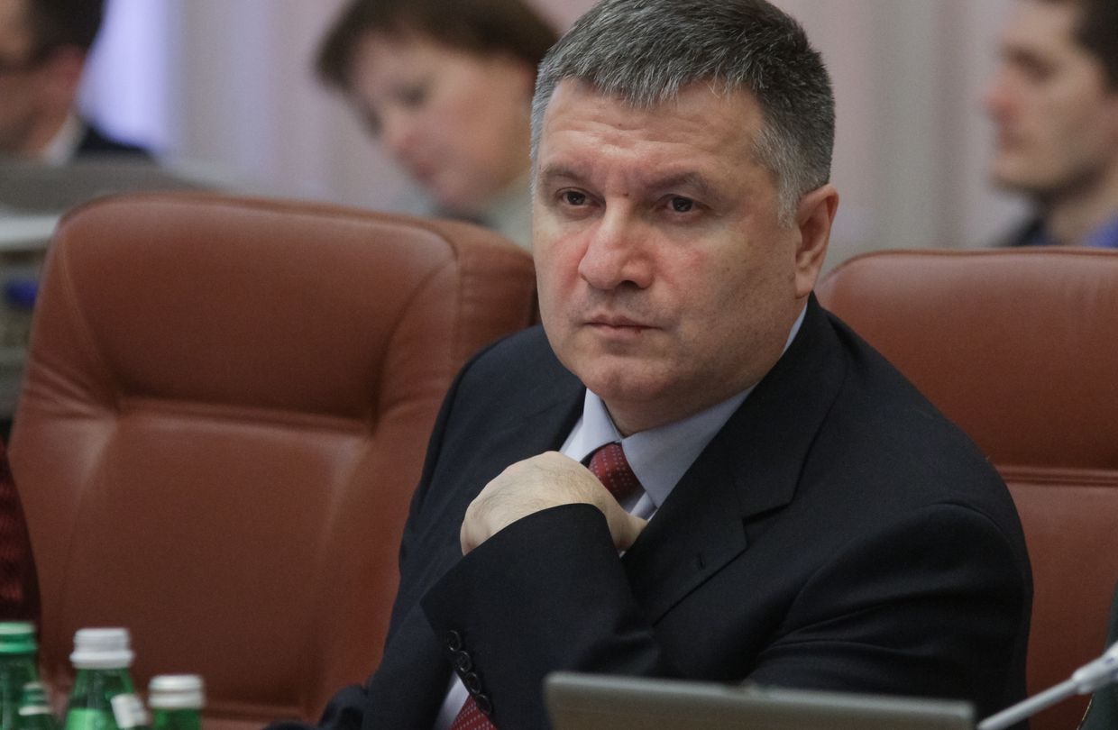 Minister of Internal Affairs of Ukraine Arsen Avakov during the Ukrainian Government's meeting in Kyiv, Ukraine