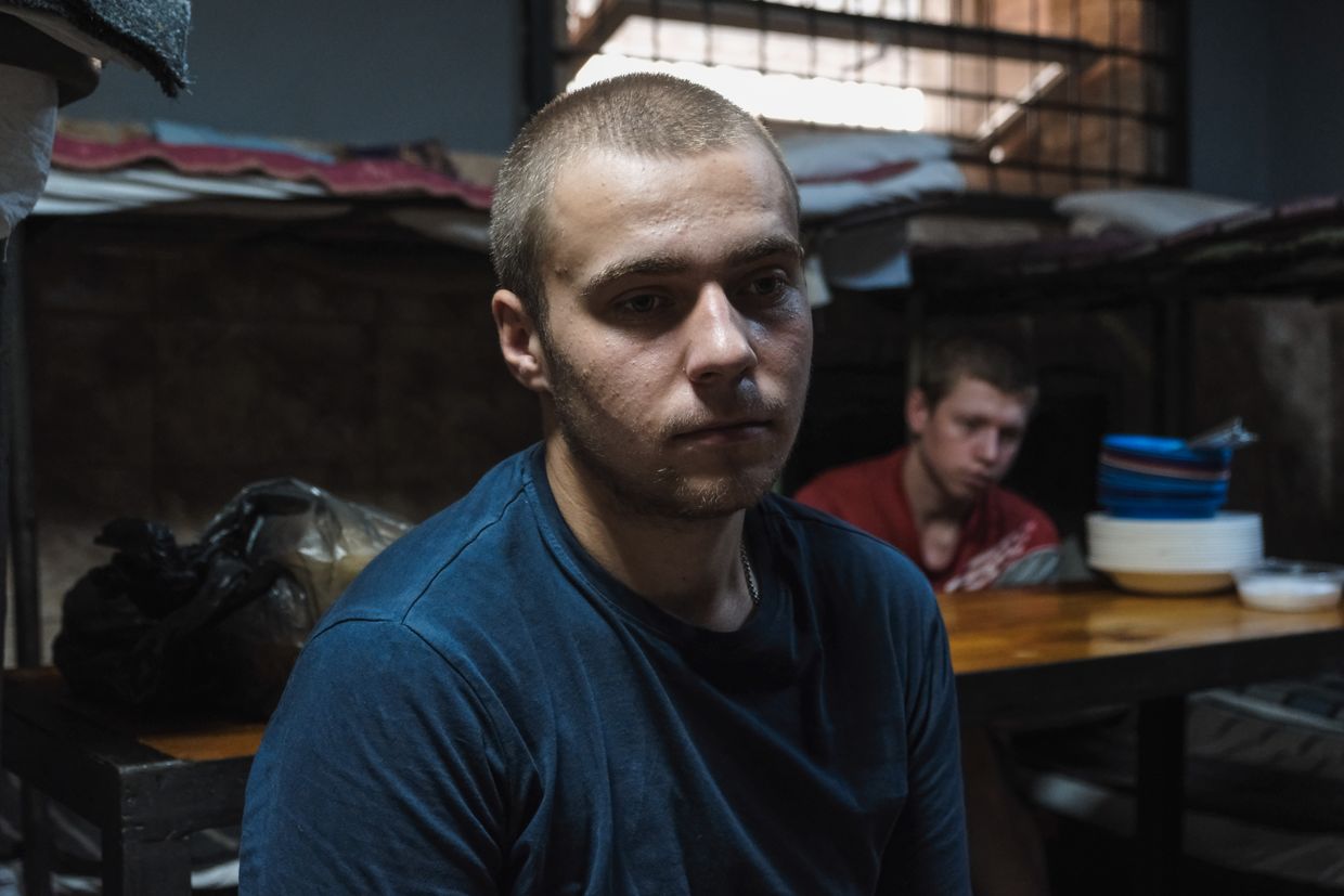 Denis, 20, in a POW camp in an undisclosed location, Ukraine