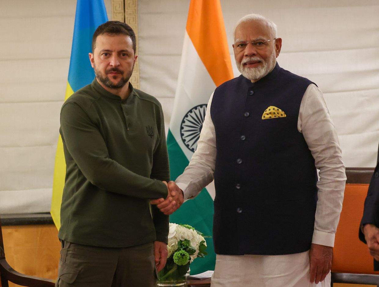 President Volodymyr Zelensky met Indian Prime Minister Narendra Modi to discuss further cooperation on Sept. 24.