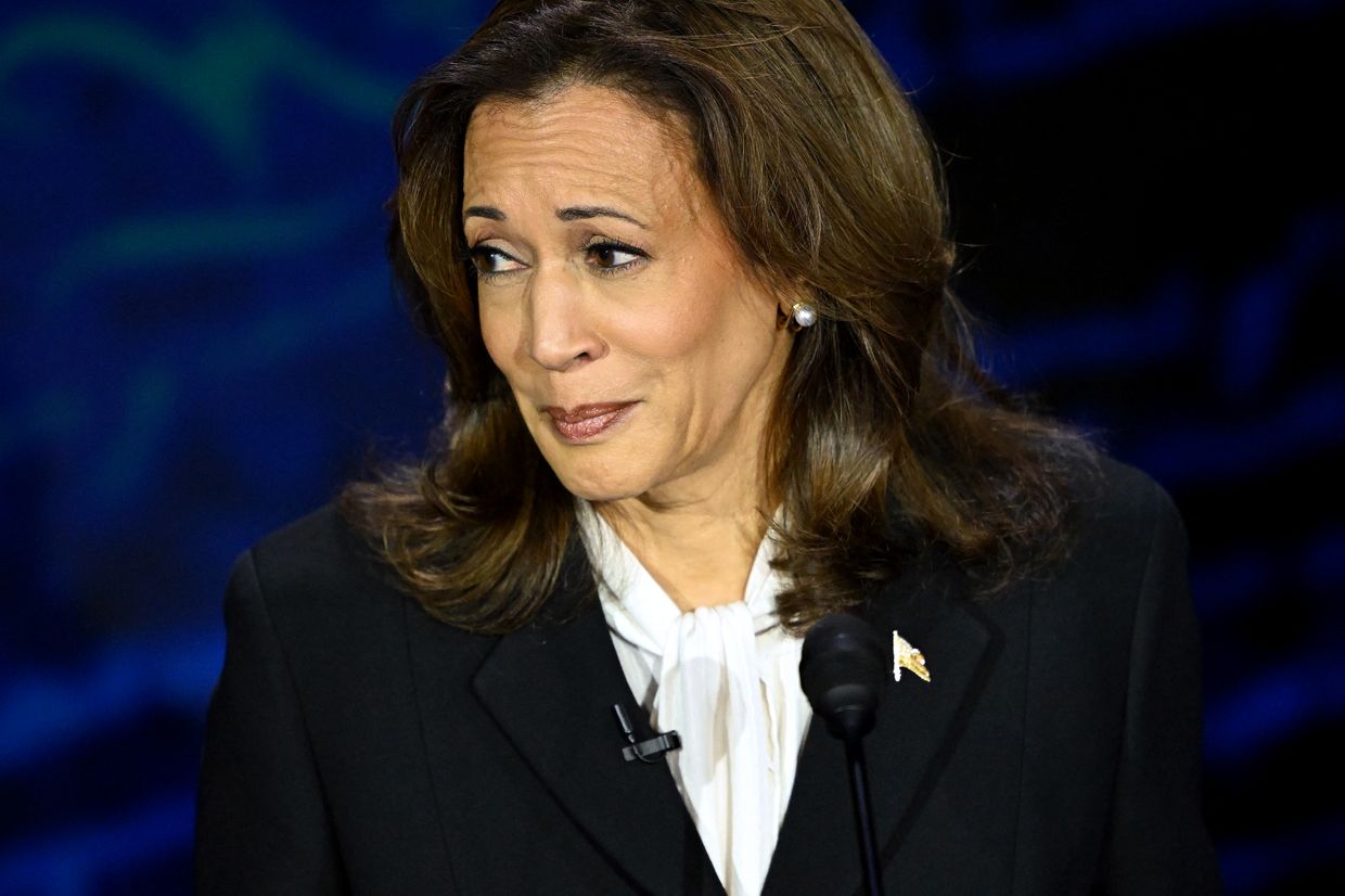 US Vice President and Democratic presidential candidate Kamala Harris