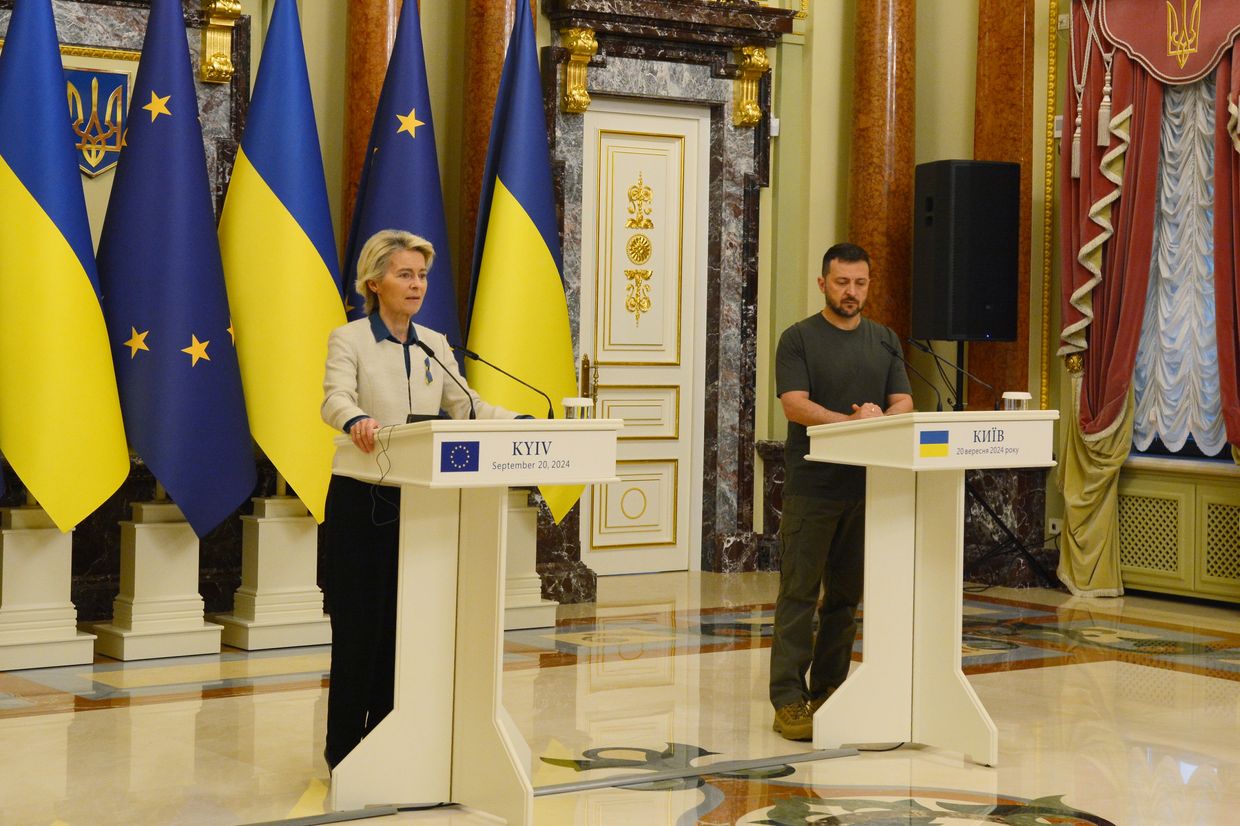 EU's von der Leyen unveils up to 35 billion euro loan to Ukraine as part of G7 pledge