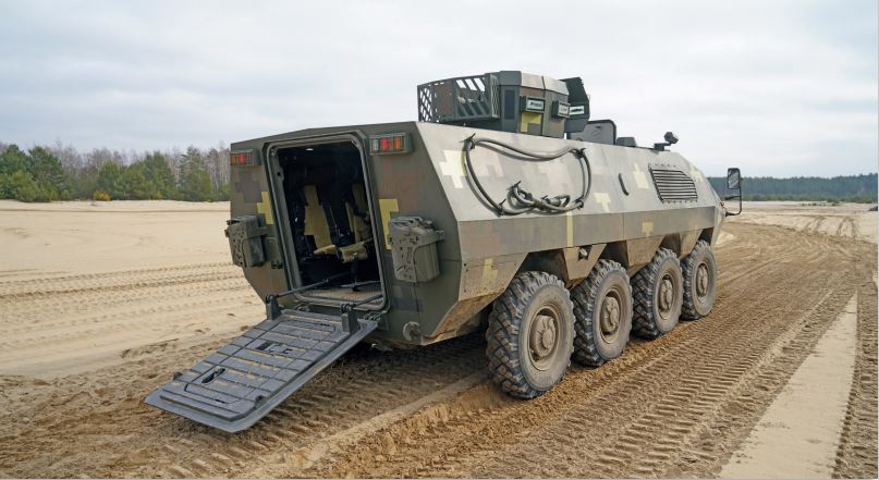  A new armored personnel carrier (APC) that was approved by Ukraine's Defense Ministry, Khorunzhyi