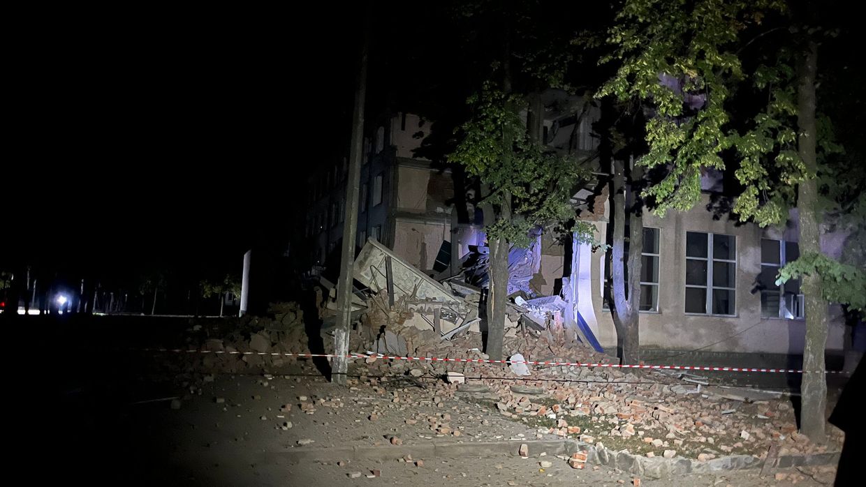 Russian forces strike university building in Sumy