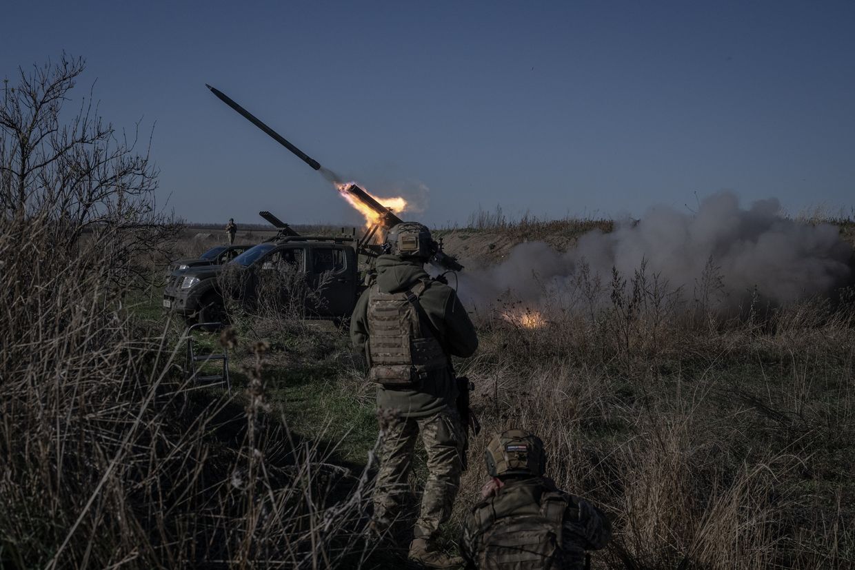 Artillery units of the 108th Territorial Defense Brigade of the Ukrainian Army are on duty in Zaporizhzhia, Ukraine