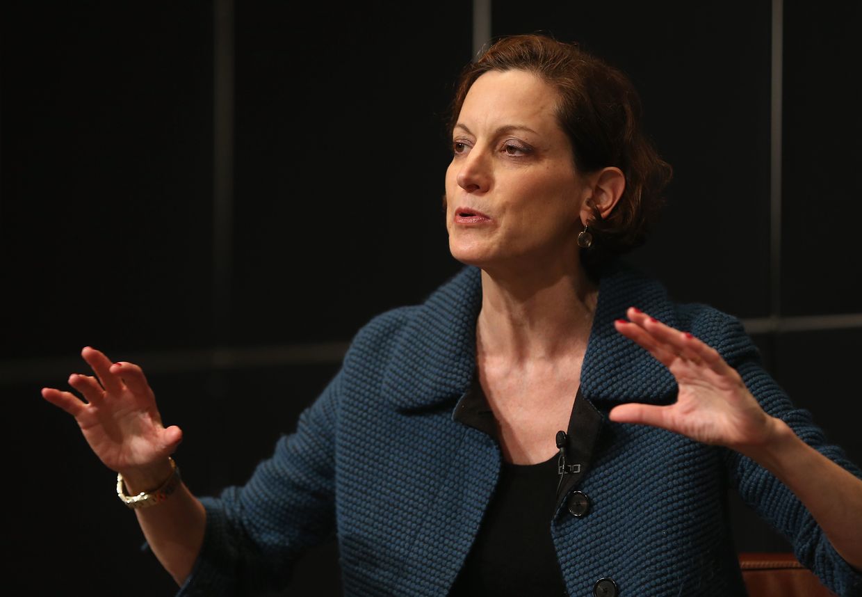 Writer and journalist Anne Applebaum attends a discussion of her new book