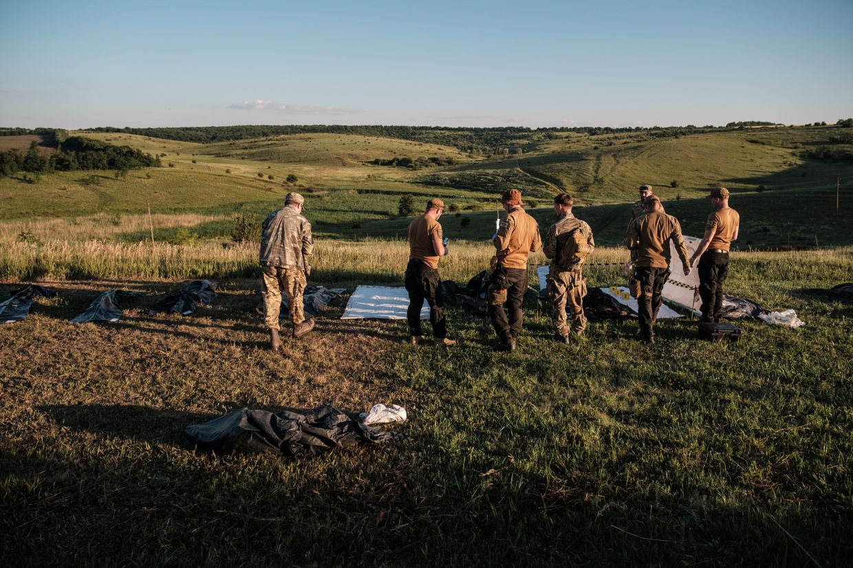 Members of the Black Tulip organization work to identify Russian soldiers whose remains were found in the Bakhmut 