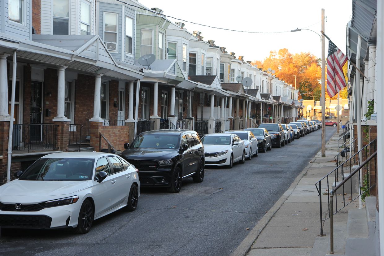 After a Harris campaign event, a group of Ukrainians from Pennsylvania door-knocked in a working-class Philadelphia neighborhood on Oct. 26, 2024.