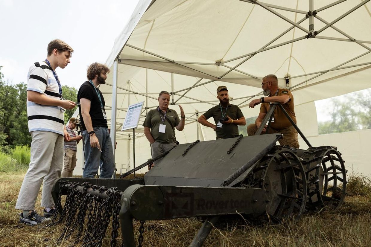 “Zmiy” (Snake) remote demining vehicle showcased during the second phase of unmanned sensor testing