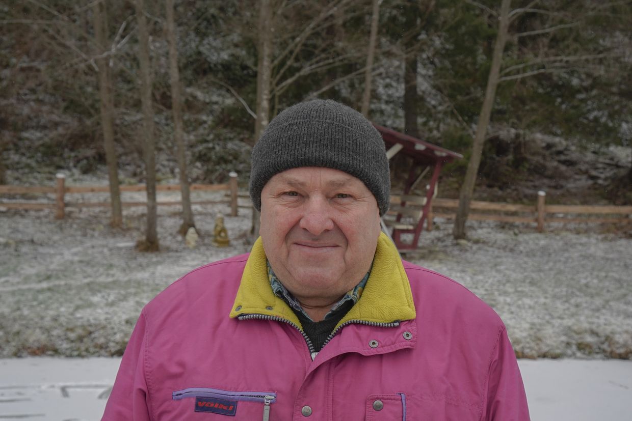  Ivan Dzhelema, 58, a craftsman from Kryvorivnya in Ivano-Frankivsk Oblast, Ukraine on Dec. 23, 2024.