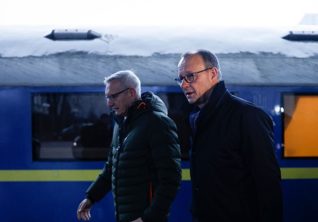 German opposition leader Merz arrives in Kyiv