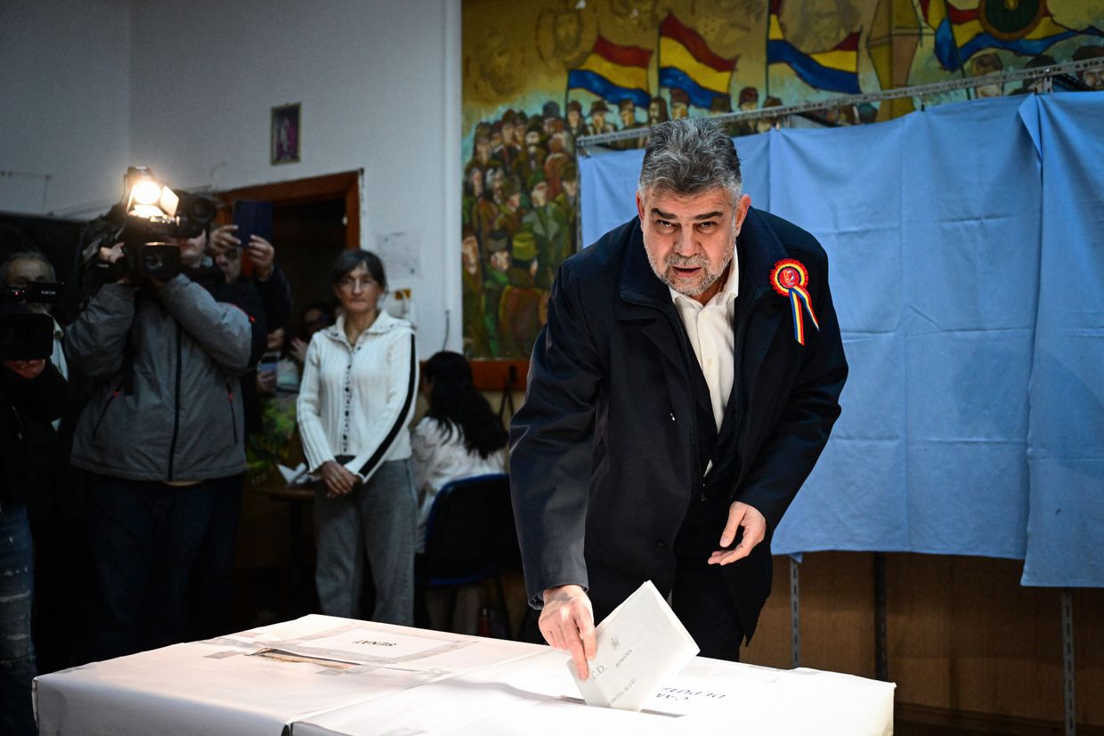 Romania's ruling social democrats on course for most votes, far-right comes in second, preliminary results show