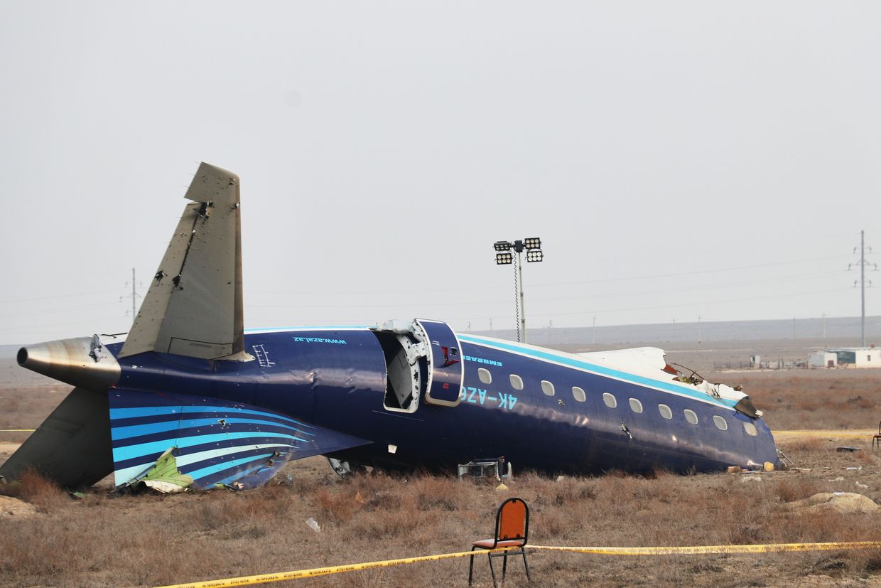 'Weapon' may have brought down Azerbaijan Airlines plane, Azerbaijan's transport minister says