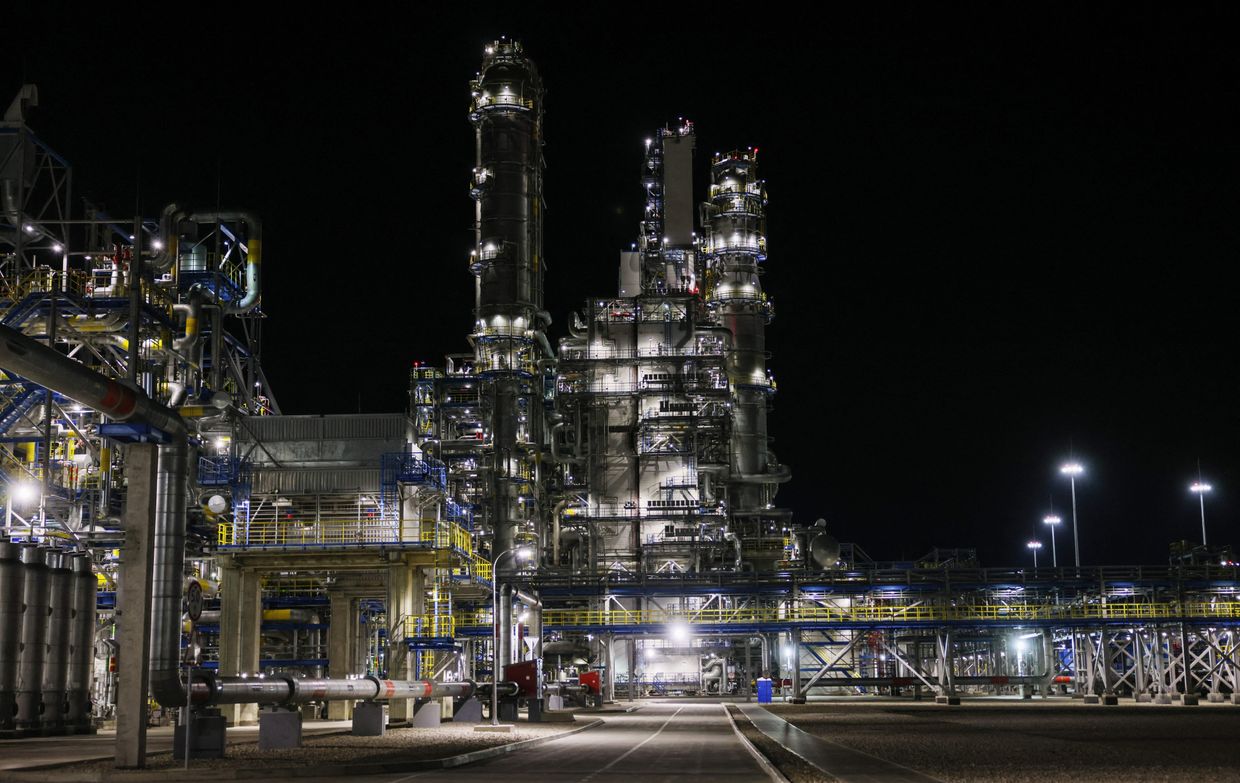 Gazprom's Amur Gas Processing Plant near Svobodny, Russia, on Sept. 13, 2023. 