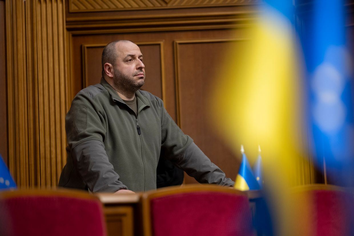 Minister of Defense of Ukraine Rustem Umerov during a parliamentary session in Kyiv, Ukraine on Dec. 19, 2024. 