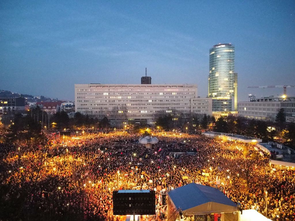 'Enough of Fico' — Slovaks flood the streets in nationwide anti-government protests