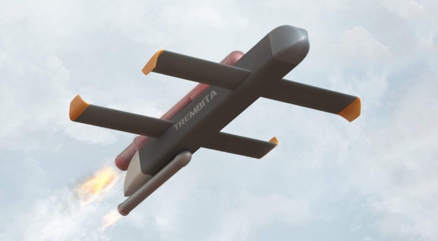 Ukraine-made Trembita cruise missile. 