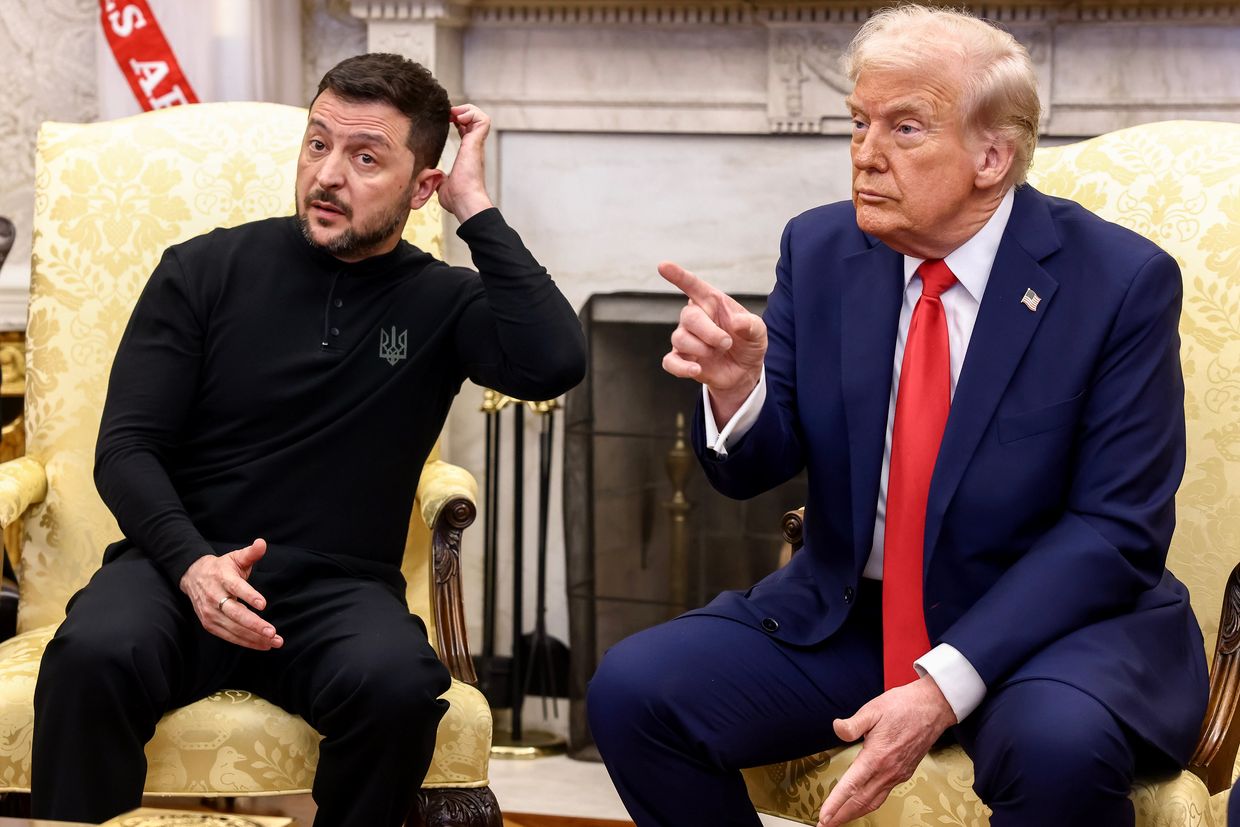 Trump says he's 'for both Ukraine and Russia' during meeting with Zelensky