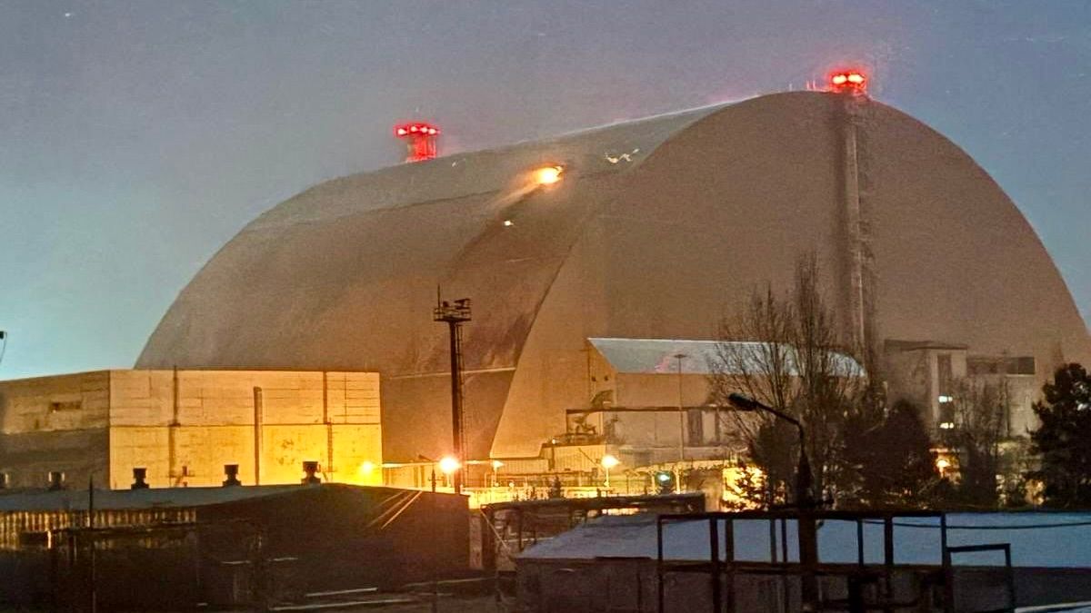 Chornobyl Nuclear Power Plant sarcophagus hit by Russian drone, Zelensky releases video of explosion