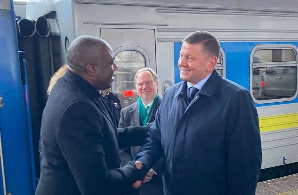 UK Foreign Secretary Lammy arrives in Kyiv