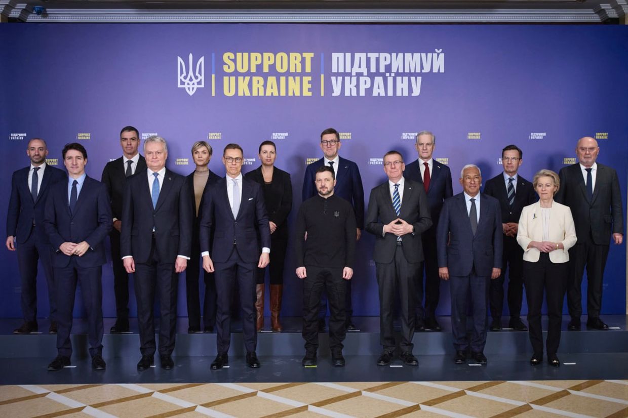 European leaders arrive in Kyiv on 3rd anniversary of full-scale war