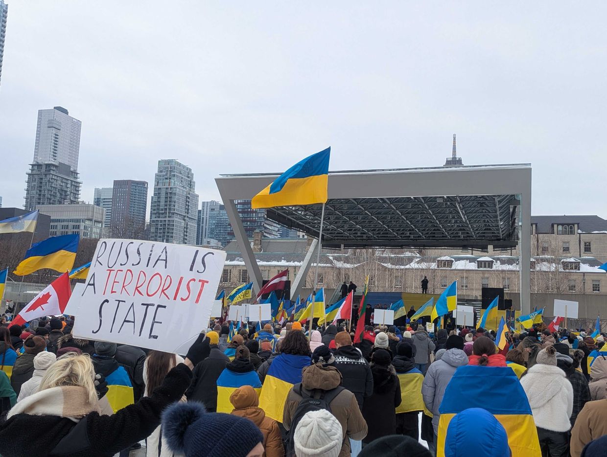 Thousands rally across Europe, Canada ahead of 3rd anniversary of Russia’s full-scale invasion