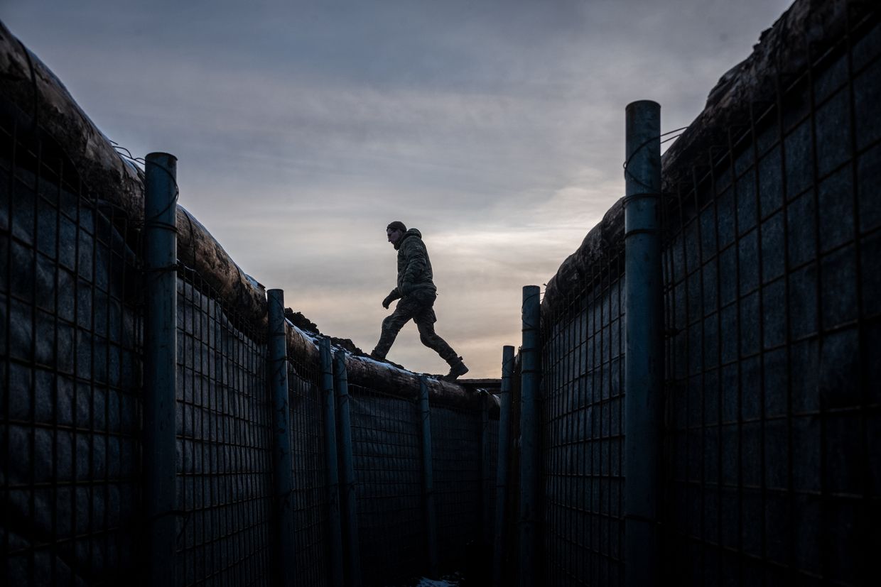  Borova, Kharkiv Oblast, Ukraine, on Feb. 12, 2025. 