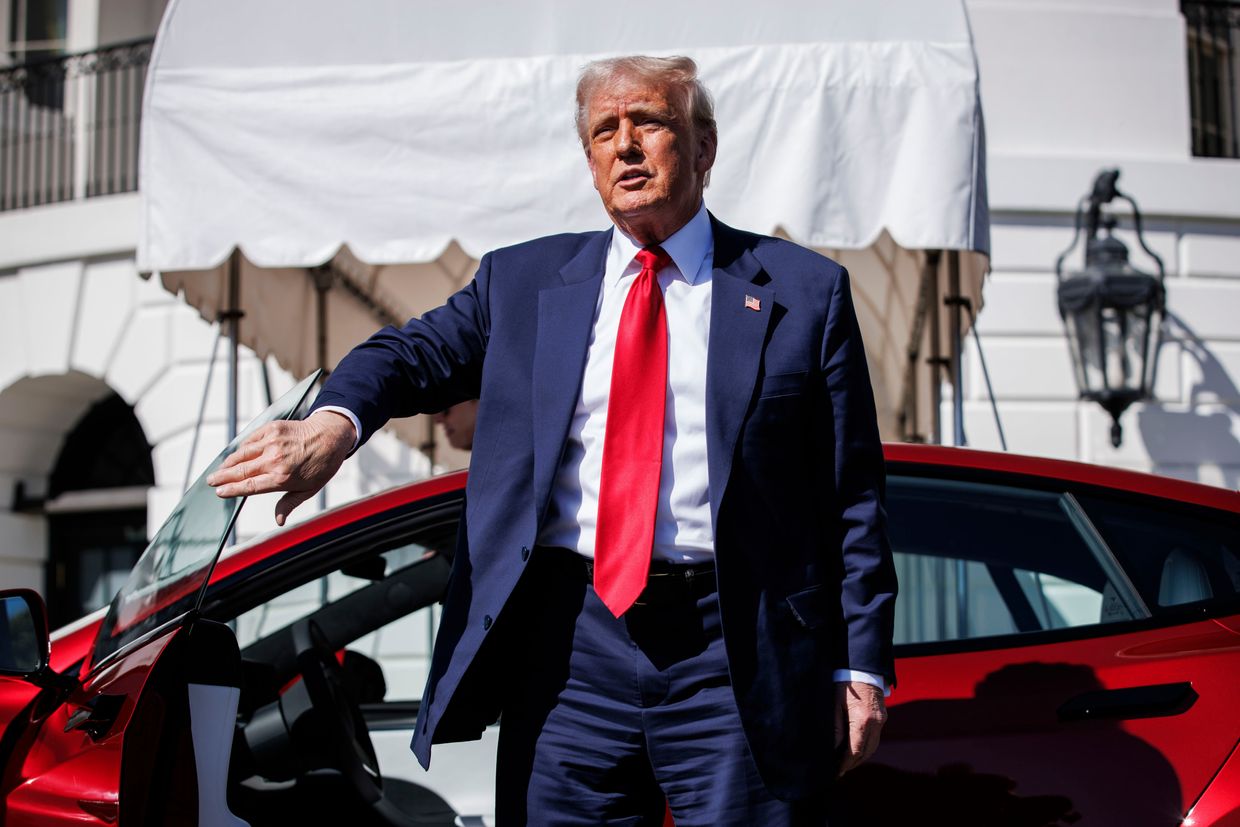 U.S. President Donald Trump in White House in Washington, D.C., on March 11, 2025.