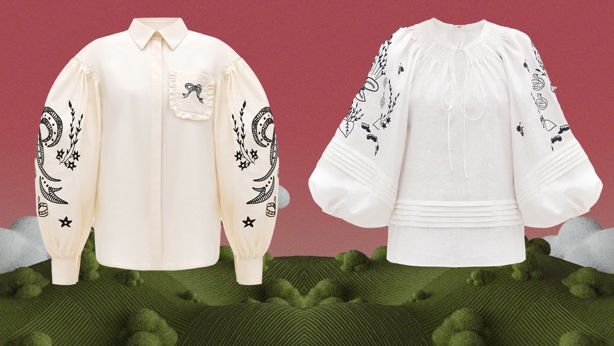 Gunia's embroidered shirts. 