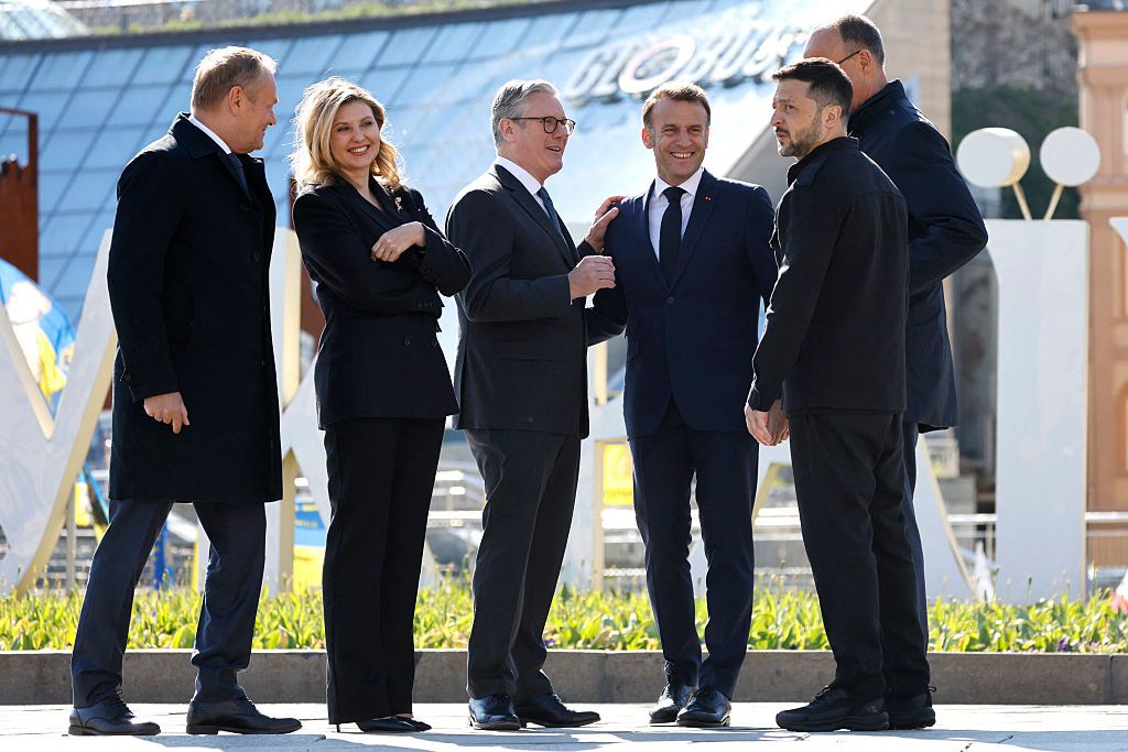 Macron, Starmer, Merz, Tusk arrive in Kyiv