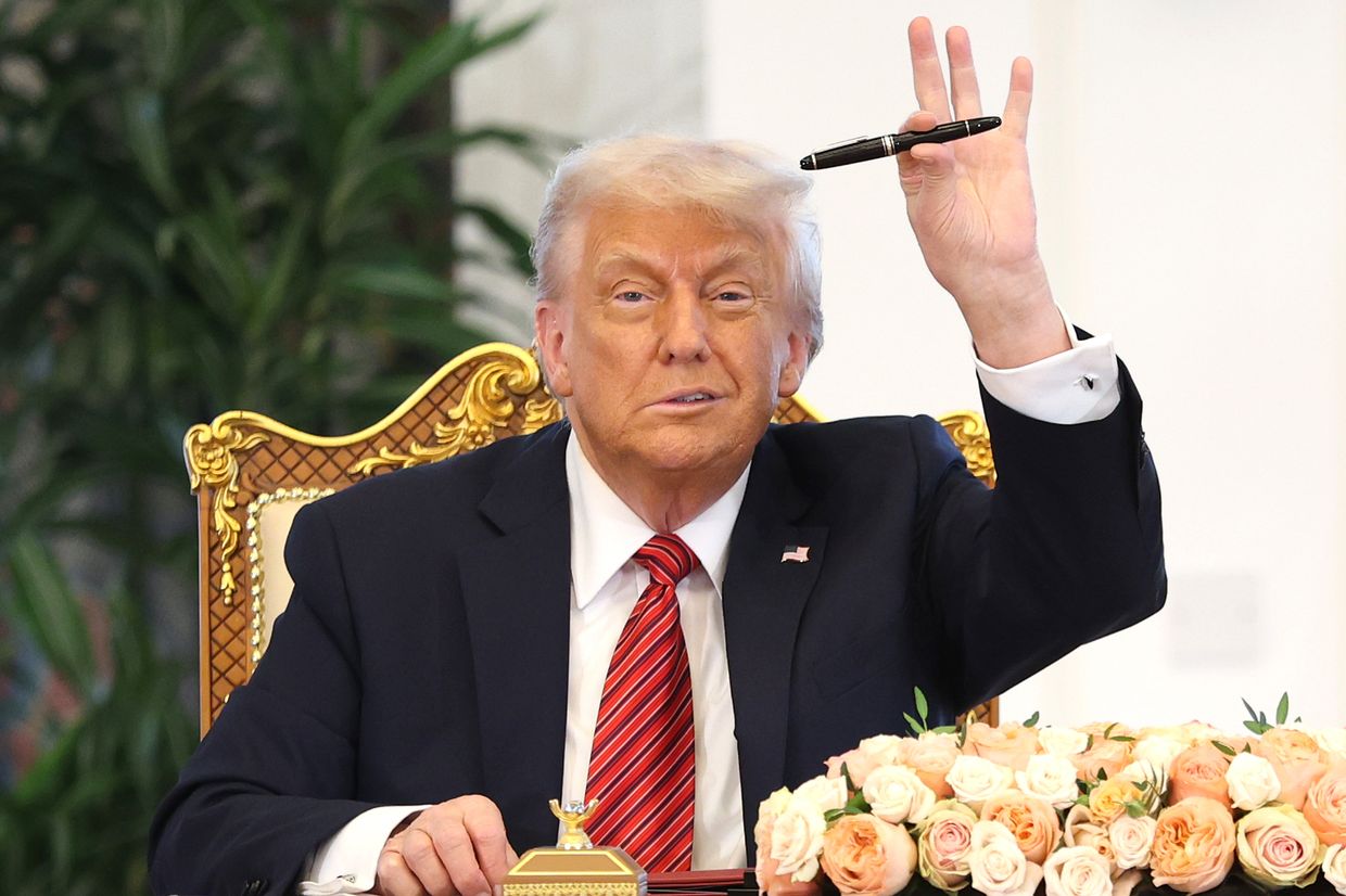 U.S. President Donald Trump in Doha, Qatar, on May 14, 2025.