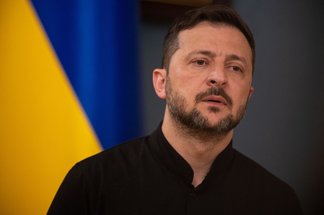 President Volodymyr Zelensky in Kyiv, Ukraine, on May 19, 2025.
