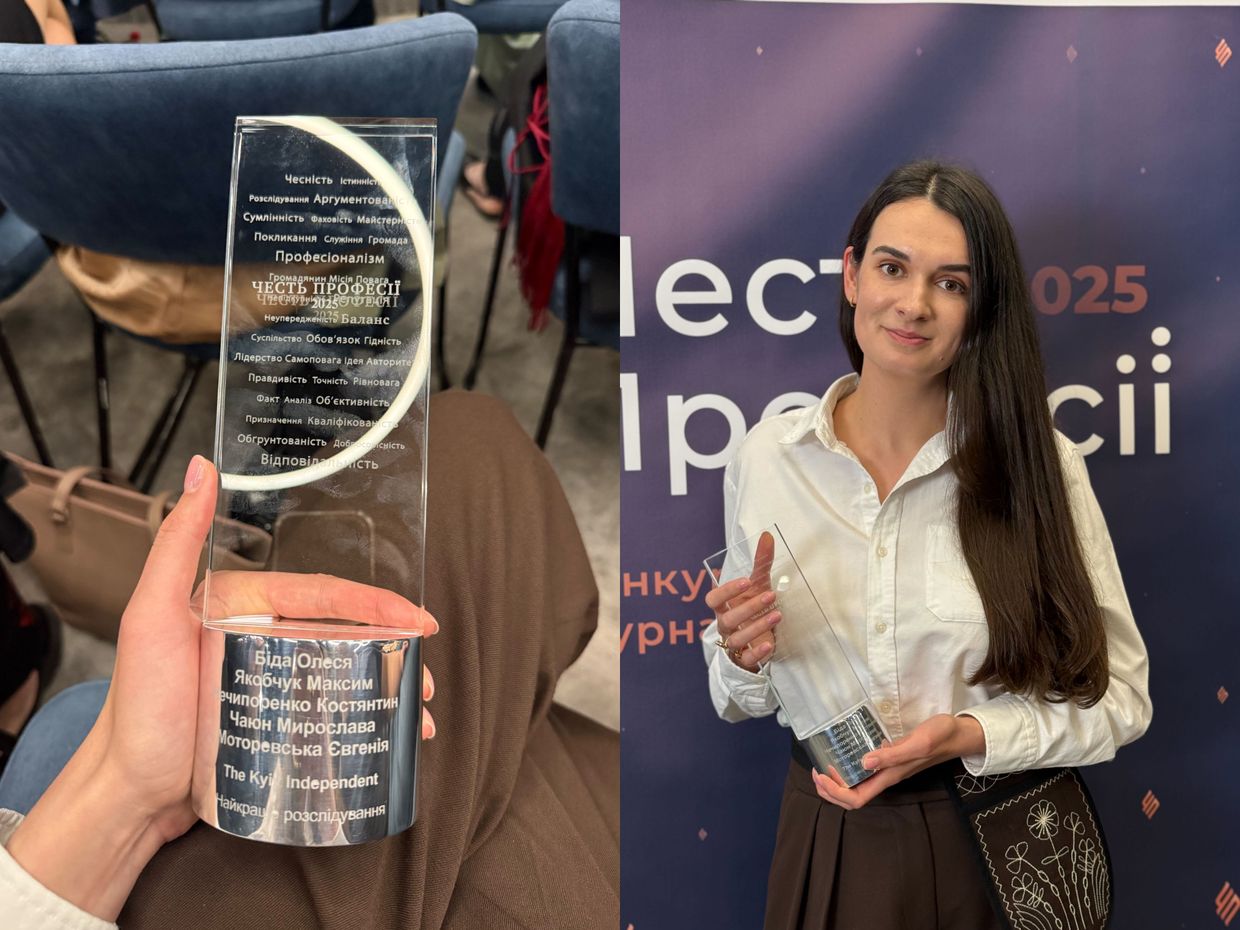The Kyiv Independent wins Ukrainian journalism award for exposing Russian soldiers’ sexual violence