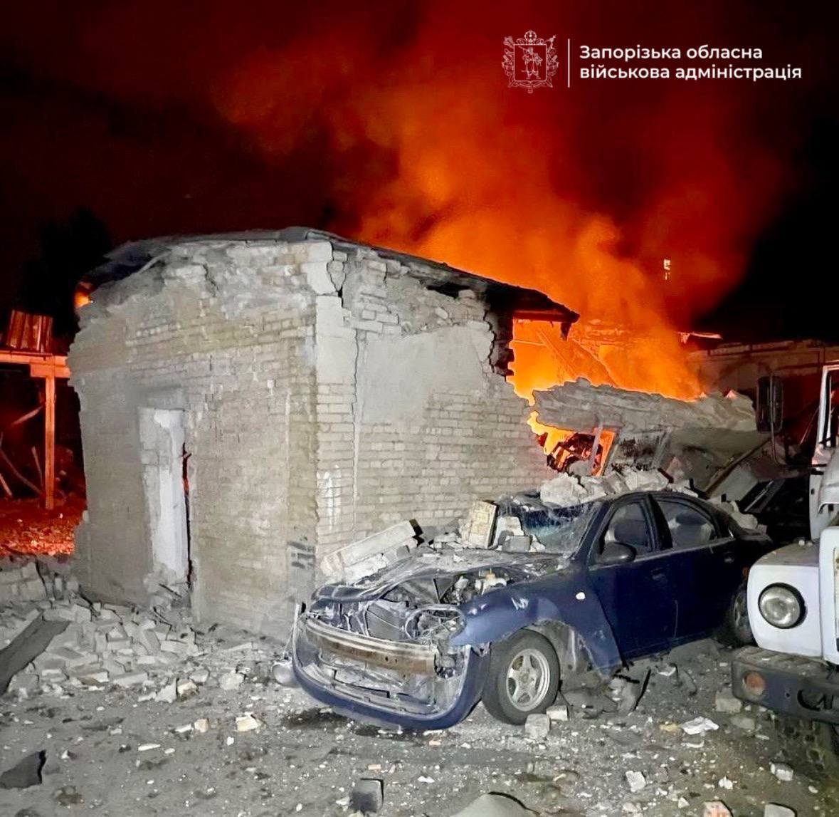 Russian drone attack on Zaporizhzhia kills 1, injures 14