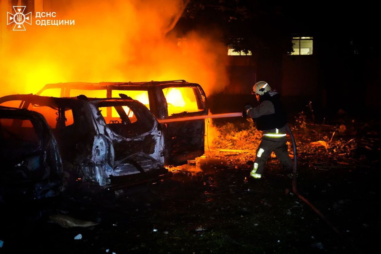 In one of largest attacks on Ukraine's capital, Russian barrage hits Kyiv, Odesa, kills 3, injures 12