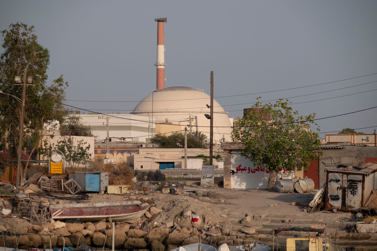 The Bushehr nuclear power plant is seen in a coastal village in Bushehr province, Iran, on April 29, 2024. 