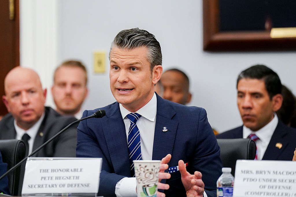 U.S. Defense Secretary Pete Hegseth during a House Appropriations Subcommittee on Defense hearing in Washington, D.C.
