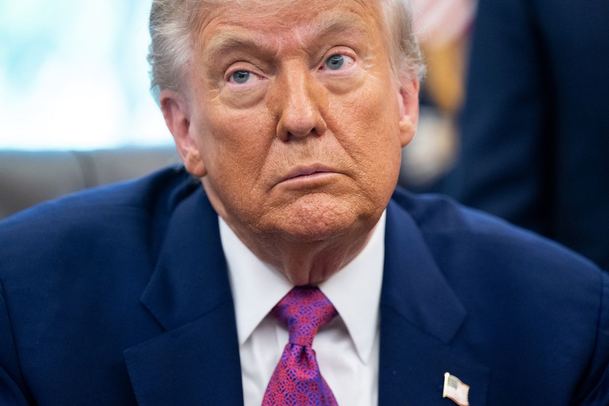 US President Donald Trump in the Oval Office of the White House in Washington, DC, on June 10, 2025.