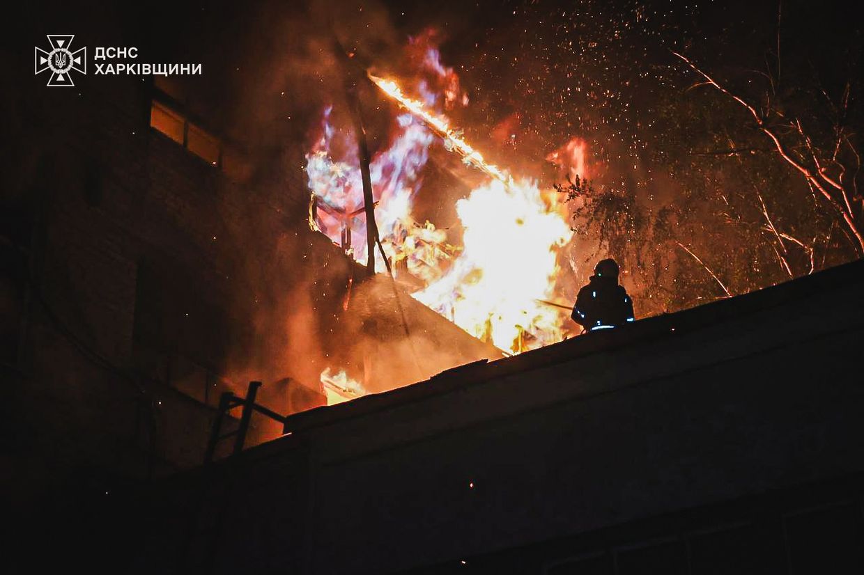 Massive Russian drone attack kills 3, injures at least 64 in Kharkiv