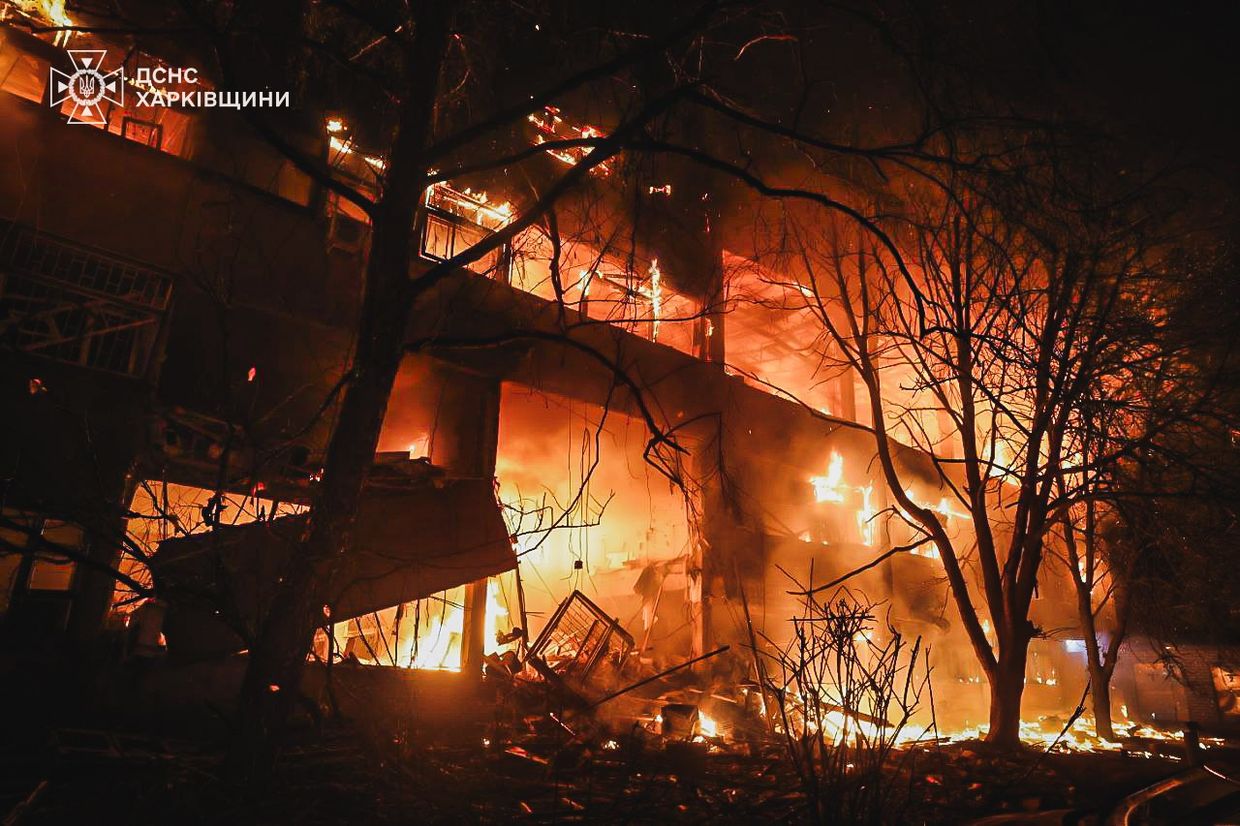 Massive Russian drone attack kills 3, injures at least 64 in Kharkiv