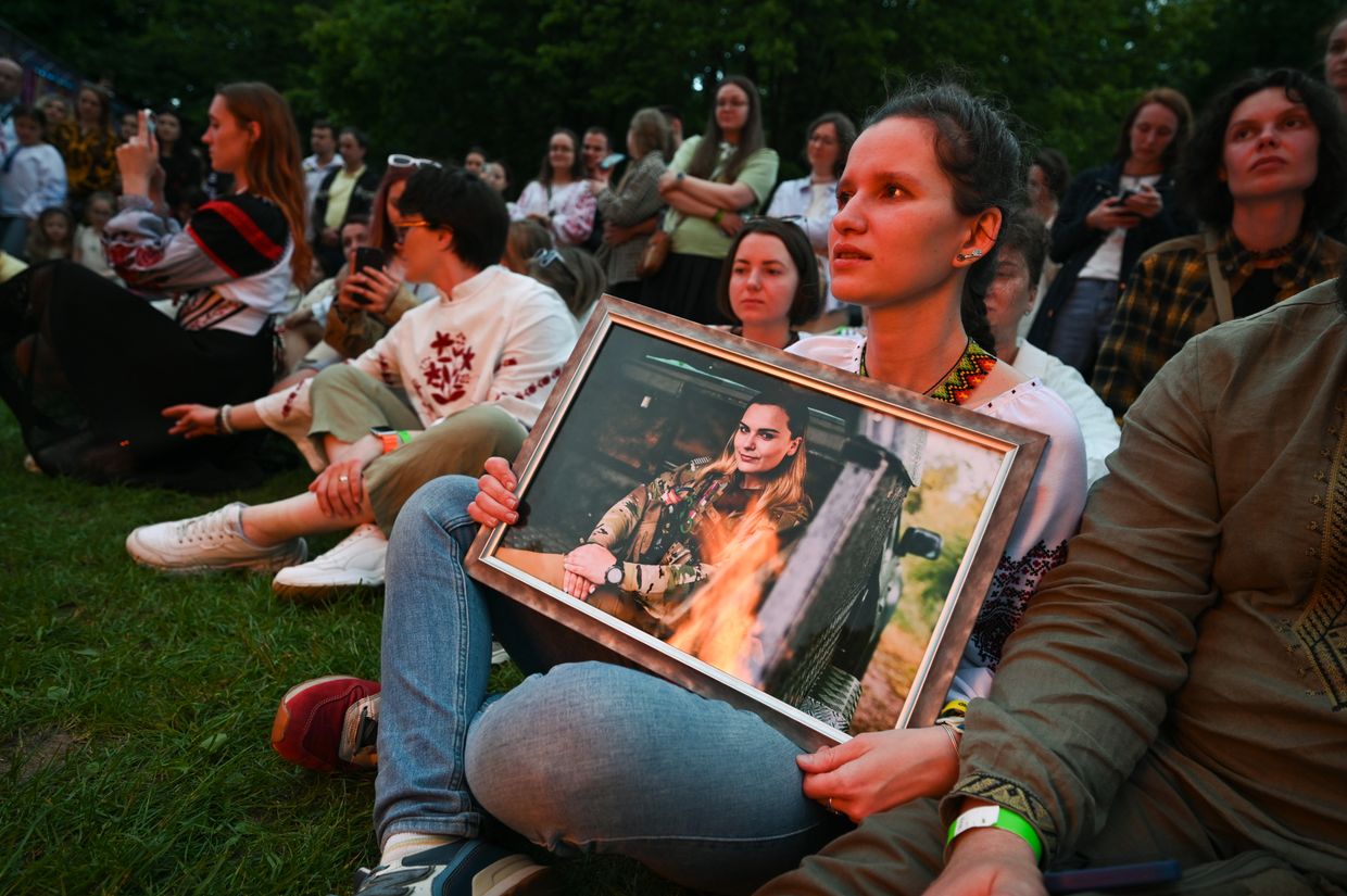 A festival held in memory of Iryna “Cheka” Tsybukh, in Lviv, Ukraine, on June 1, 2025. 