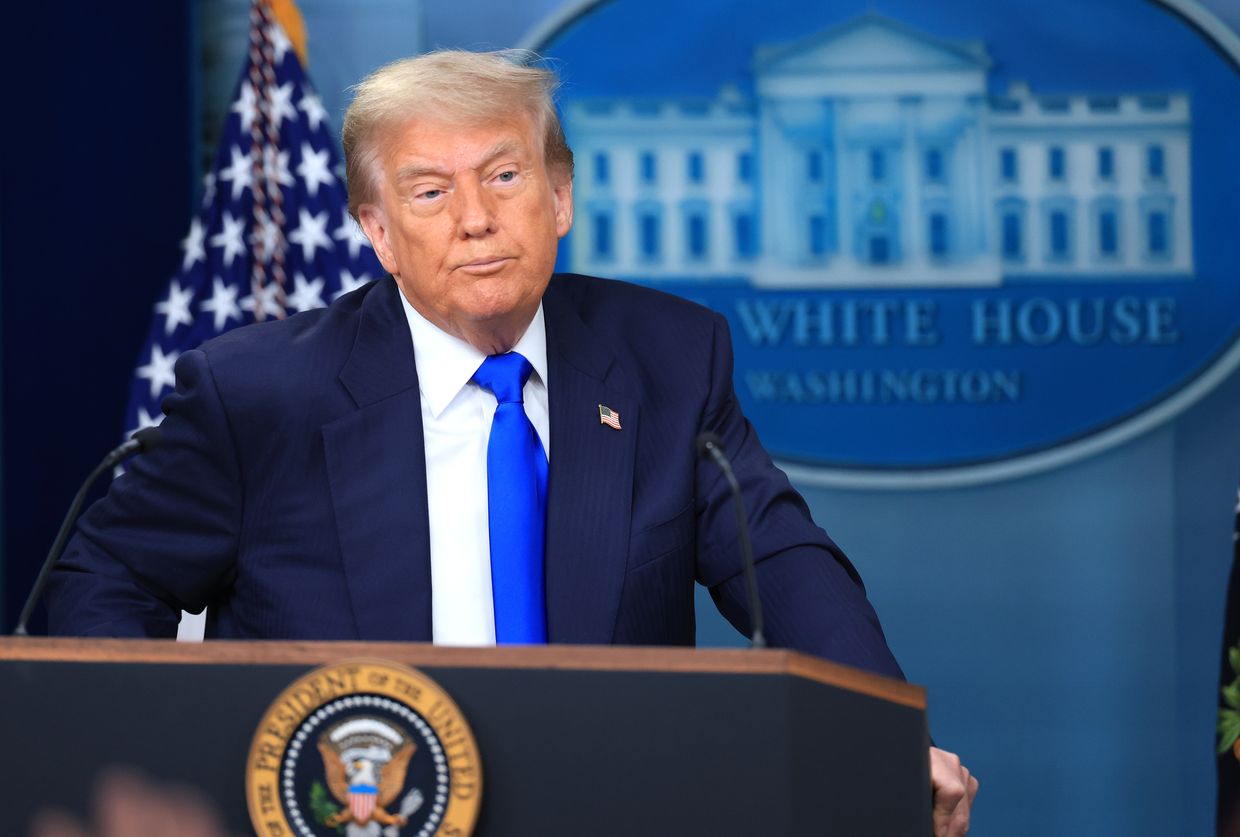 U.S. President Donald Trump at the White House in Washington, DC, U.S. on June 27, 2025. 