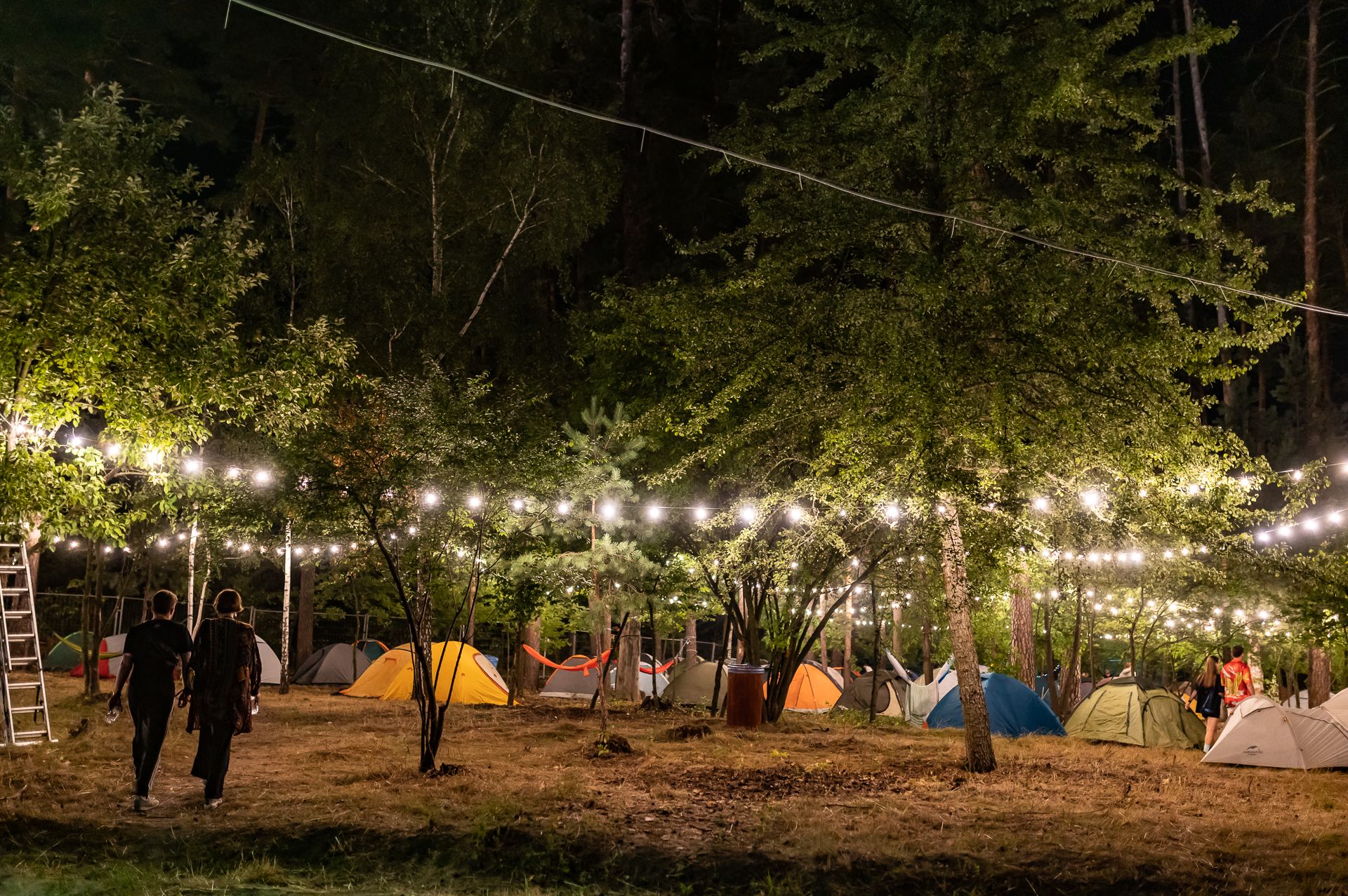 Attendees camp on the grounds of Kyiv’s Khvylya Sanatorium during the first edition of the ICKPA festival, July 2021.