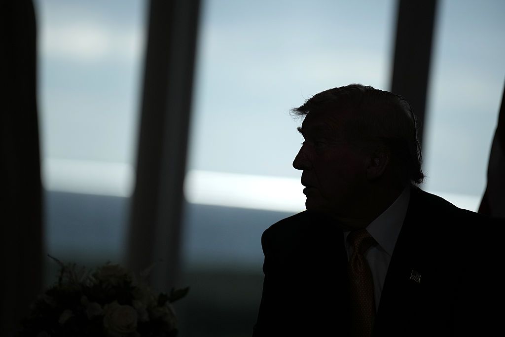 U.S. President Donald Trump in Turnberry, Scotland, on July 27, 2025. 
