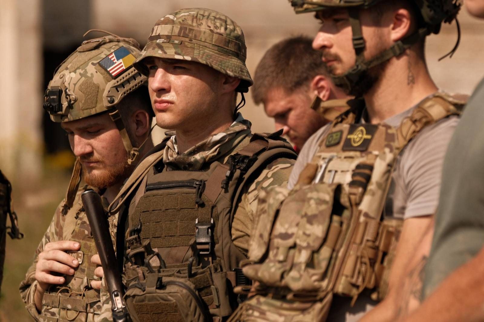 Legionnaires of the 3rd Assault Brigade undergo Tactical Combat Casualty Care training in an undisclosed location in a photo posted on Aug. 18, 2023. 