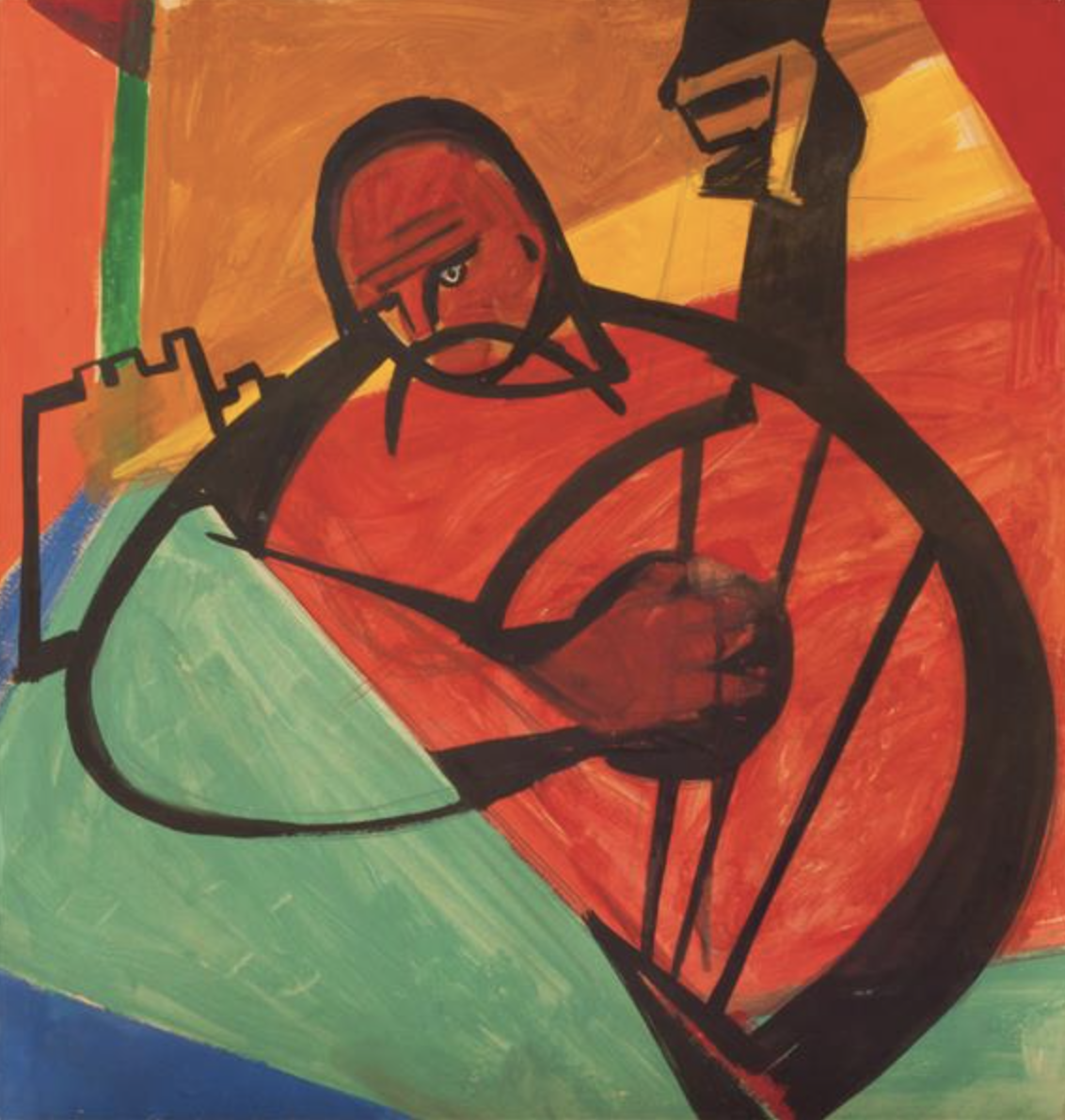“Cossack Mamay”, 1963. Gouache on paper.“Cossack Mamay”, 1963. Gouache on paper.