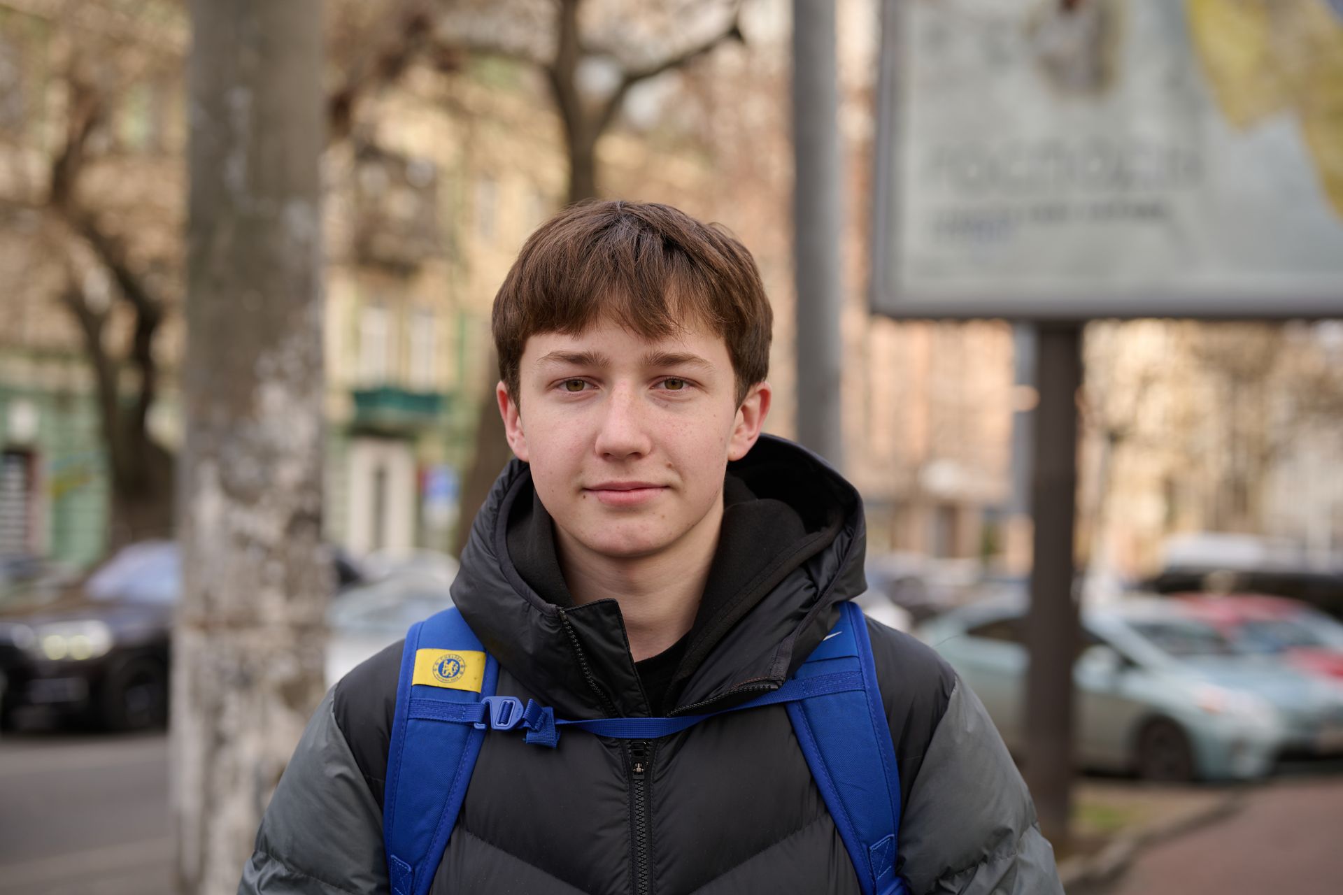Fedor Polischuk, an Odesa resident, poses for a portrait in Odesa, Ukraine, on Dec. 16, 2025.