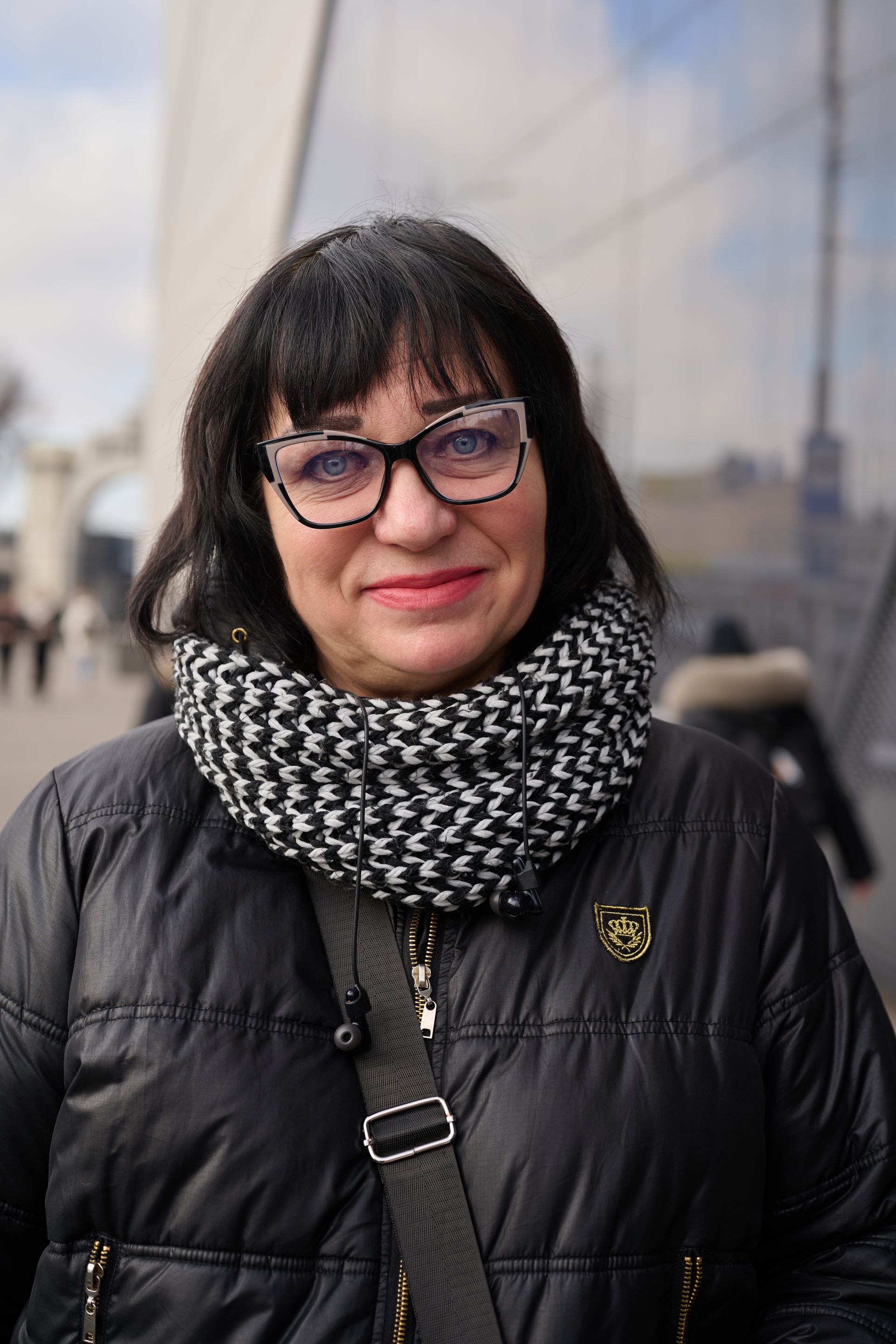 Liudmyla Shvets, a lifelong Odesa resident, poses for a portrait in Odesa, Ukraine, on Dec. 16, 2025.