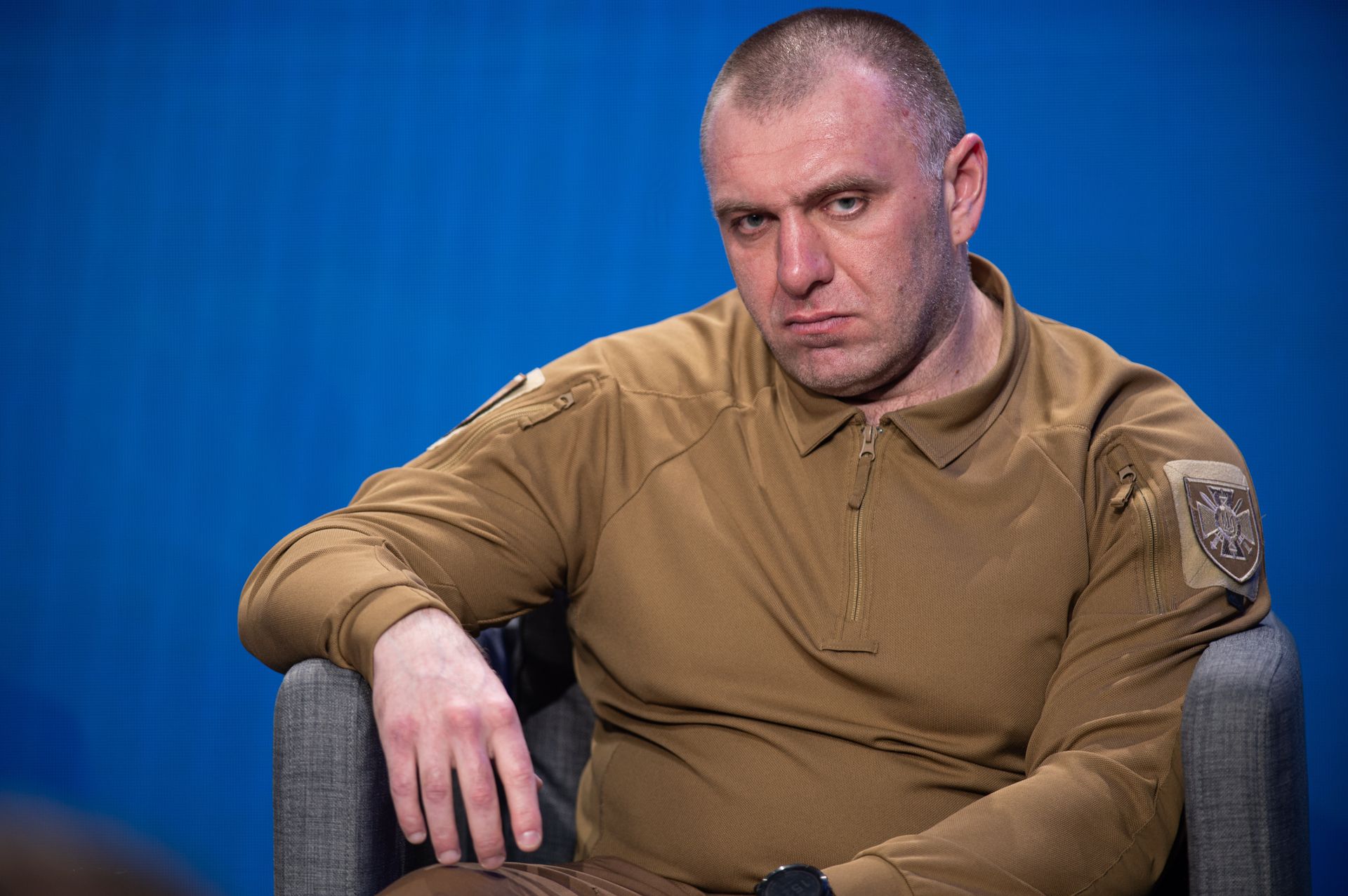 Vasyl Maliuk, then-head of Ukraine’s Security Service, attends a press conference in Kyiv, Ukraine, on Feb. 23, 2025.